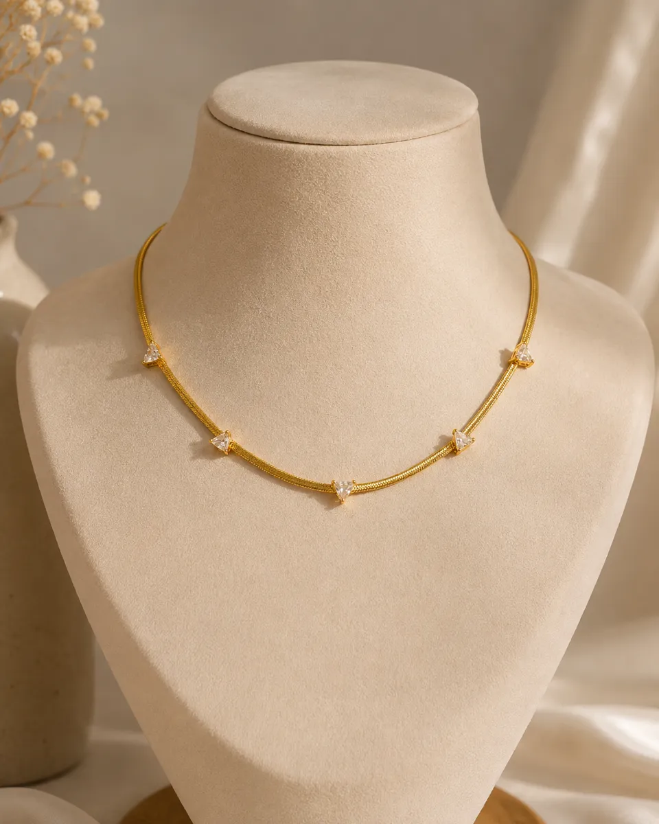 Prism Luxe Dainty Diamond Necklace